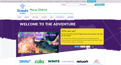 Desktop Screenshot of morayscouts.org.uk